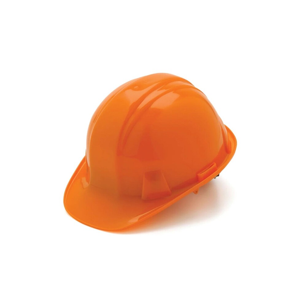 Pyramex SL Series Cap‑Style Hard Hat Orange – 6‑Point Ratchet Suspension – NEW